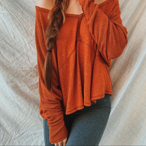 Urban Outfitters Tops - Urban outfitters burnt orange soft flowy boho